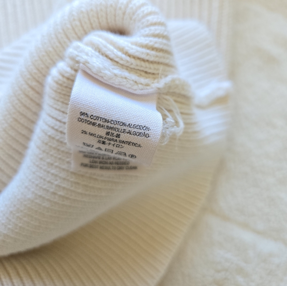 Free People Soft Cream V-Neck Sweater Size L Women's - Picture 6 of 11